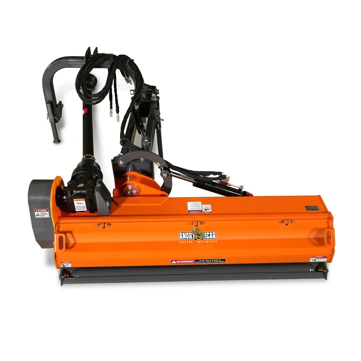 MechMaxx 65" Inch PTO Drive 3 Point Hitch Offset Flail Ditch Bank Mower for 30-60HP CAT 1 Tractor, 85'' Offset Distance,60°/90° Rotation Angle, 28 Hammers, Model VAM65