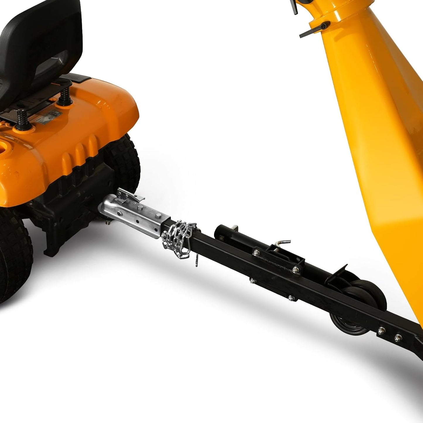MechMaxx 6 inch B&S 408cc 14hp Gas Powered Wood Chipper Shredder Mulcher with Towbar, 6" Max Chipping Diameter Capacity,with Emergency Stop Button&Stop Bar,Model P4206 Yellow