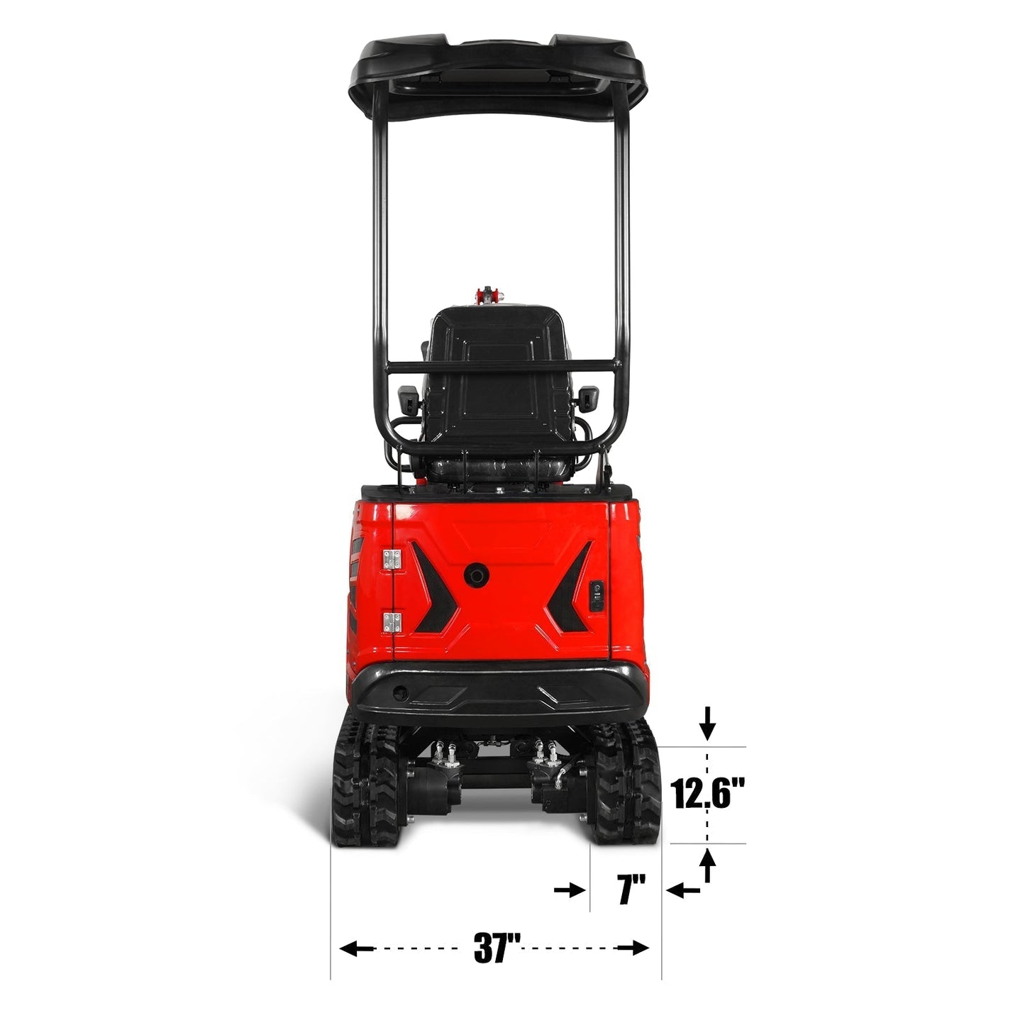 Mini Compact Excavator HONDA GX390 Engine, 65.7” Max. Digging Depth, 2100 LBS Operating Weight, MEC12