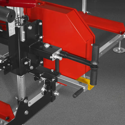 MechMaxx 18'' Portable Sawmill, DUCAR 212cc 7HP Gasoline Engine, 15" Board Width And 7'' Board Thickness,10' Track Length, Model SM-18