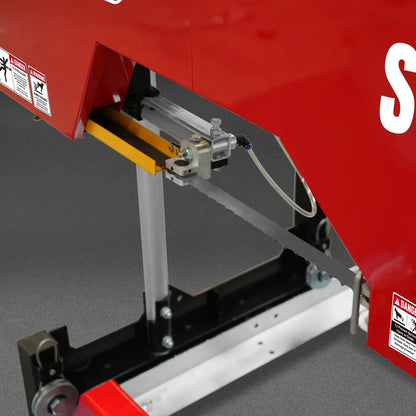26" Portable Sawmill, 420cc 15HP E-Start Gasoline Engine, 22" Board Width, 13' Track Length , SM26