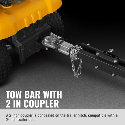 MechMaxx 6 inch ZONSEN 459cc 15hp Electric Start Gas Powered Wood Chipper Shredder Mulcher with Towbar, 6" Max Chipping Diameter Capacity,with Emergency Stop Button&Stop Bar,Model P4206 Orange
