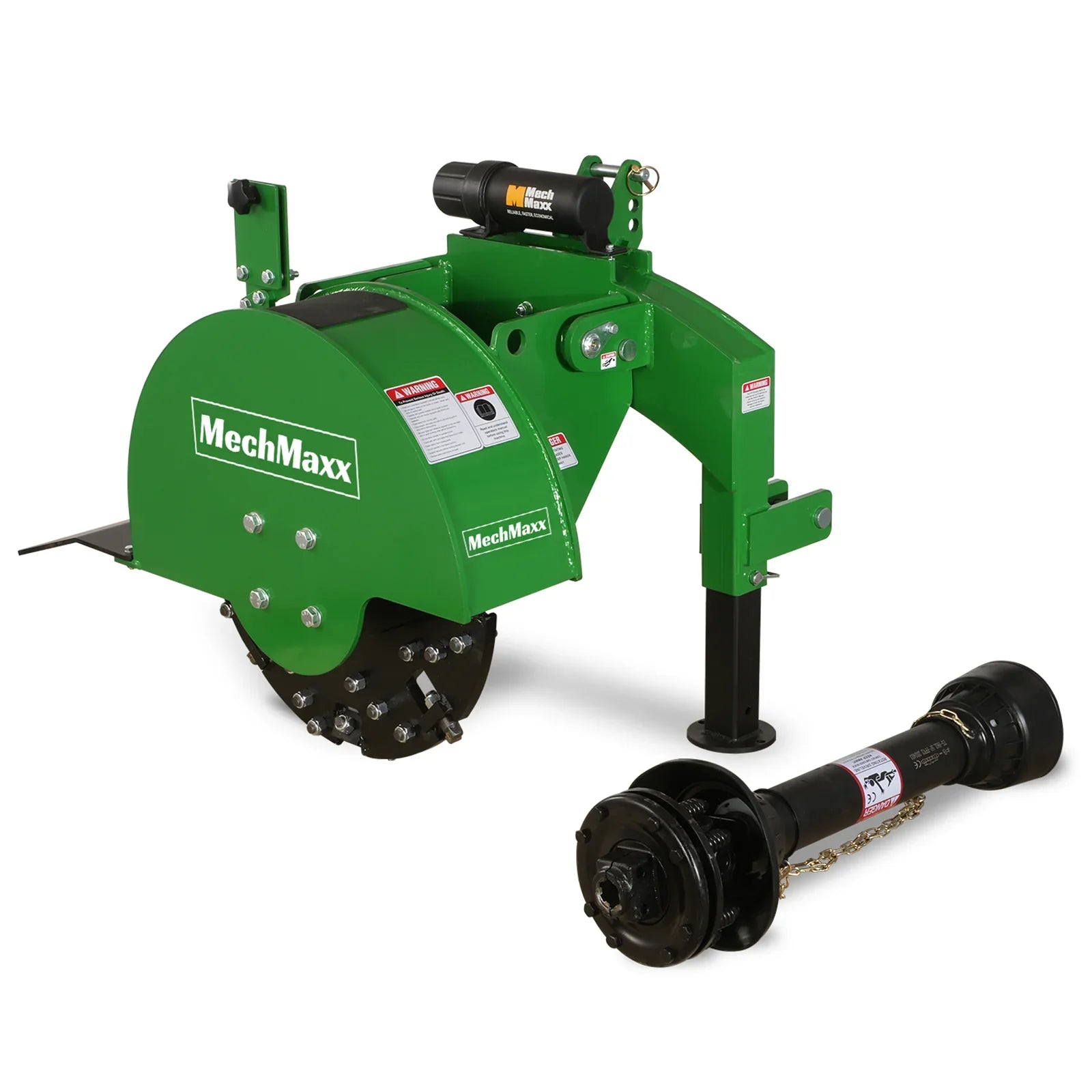 3-Point Hitch PTO Stump Grinder with 34 Carbide Teeth (PTO Shaft Included with Clutch),  for 15-45HP Tractor,  SG24