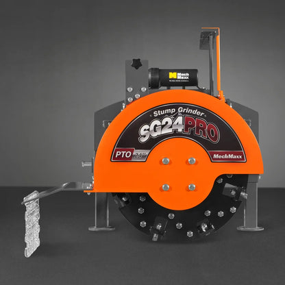 3-Point PTO Stump Grinder with 34 Carbide Teeth (PTO Shaft Included with Slip Clutch),  for 15-45HP Tractor,  SG24PRO