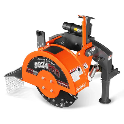 3-Point PTO Stump Grinder with 34 Carbide Teeth (PTO Shaft Included with Slip Clutch),  for 15-45HP Tractor,  SG24PRO