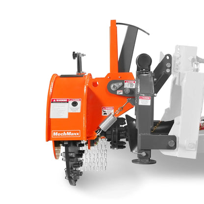 3-Point PTO Stump Grinder with 34 Carbide Teeth (PTO Shaft Included with Slip Clutch),  for 15-45HP Tractor,  SG24PRO