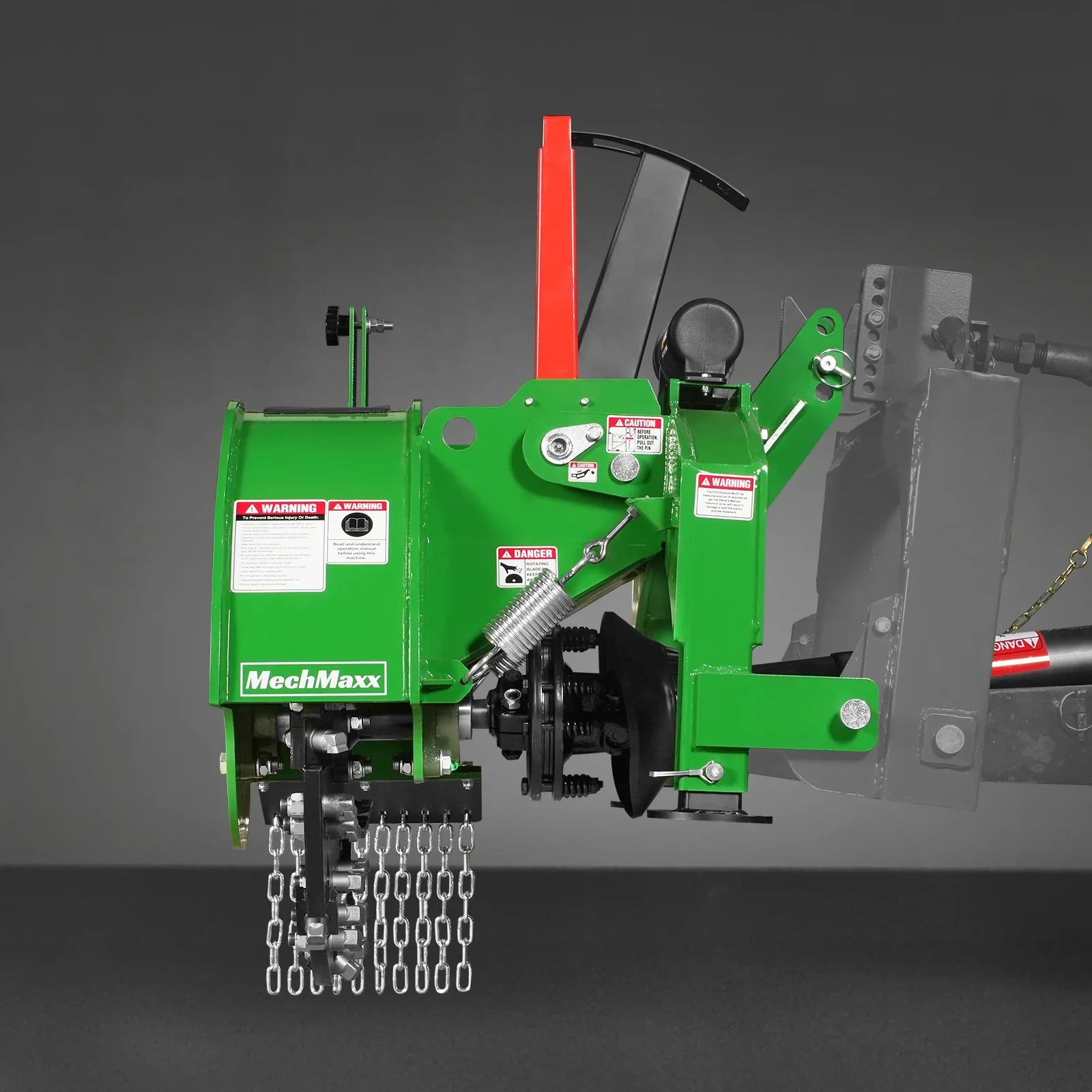 3-Point PTO Stump Grinder with 34 Carbide Teeth (PTO Shaft Included with Slip Clutch),  for 15-45HP Tractor,  SG24PRO