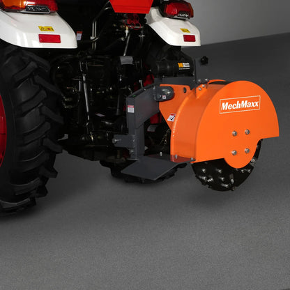 3 Point Hitch PTO Stump Grinder with 34 Carbide Teeth (PTO Shaft Included with Clutch),  for 15-45HP Tractor,  SG24