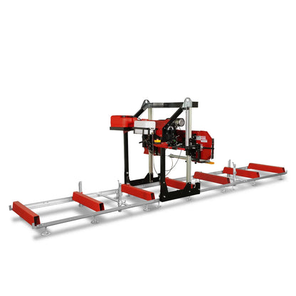 36" MAX Portable Sawmill,  25HP 688cc HONDA GX690 V-Twin Engine,  35" Board Width,  20' Track Length,  (10 x Blades Included),  SM-36HMAX
