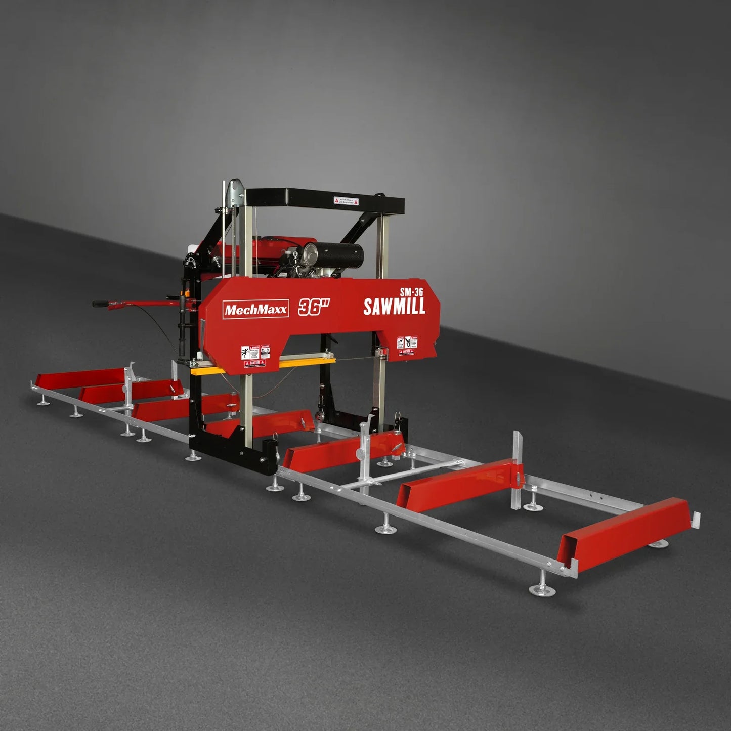 36" MAX Portable Sawmill,  25HP 688cc HONDA GX690 V-Twin Engine,  35" Board Width,  20' Track Length,  (10 x Blades Included),  SM-36HMAX