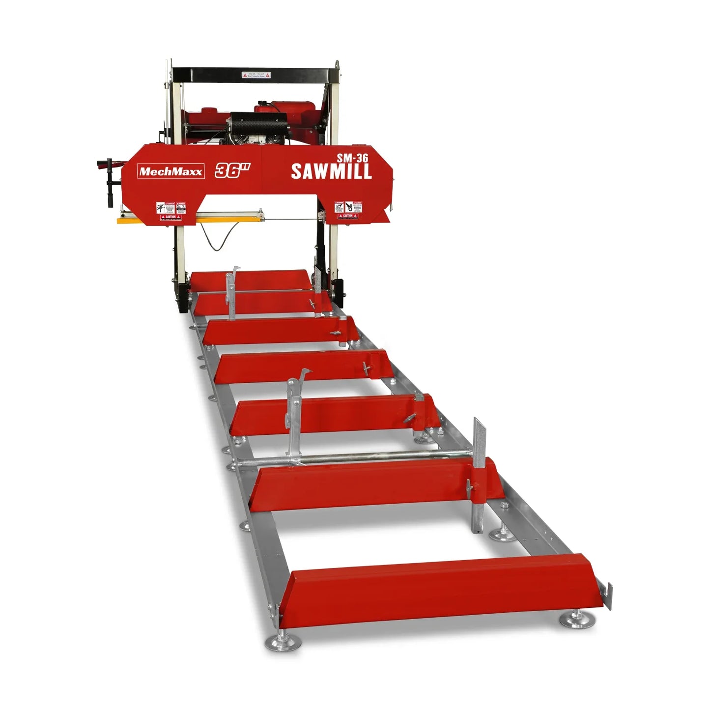 36" MAX Portable Sawmill,  25HP 688cc HONDA GX690 V-Twin Engine,  35" Board Width,  20' Track Length,  (10 x Blades Included),  SM-36HMAX