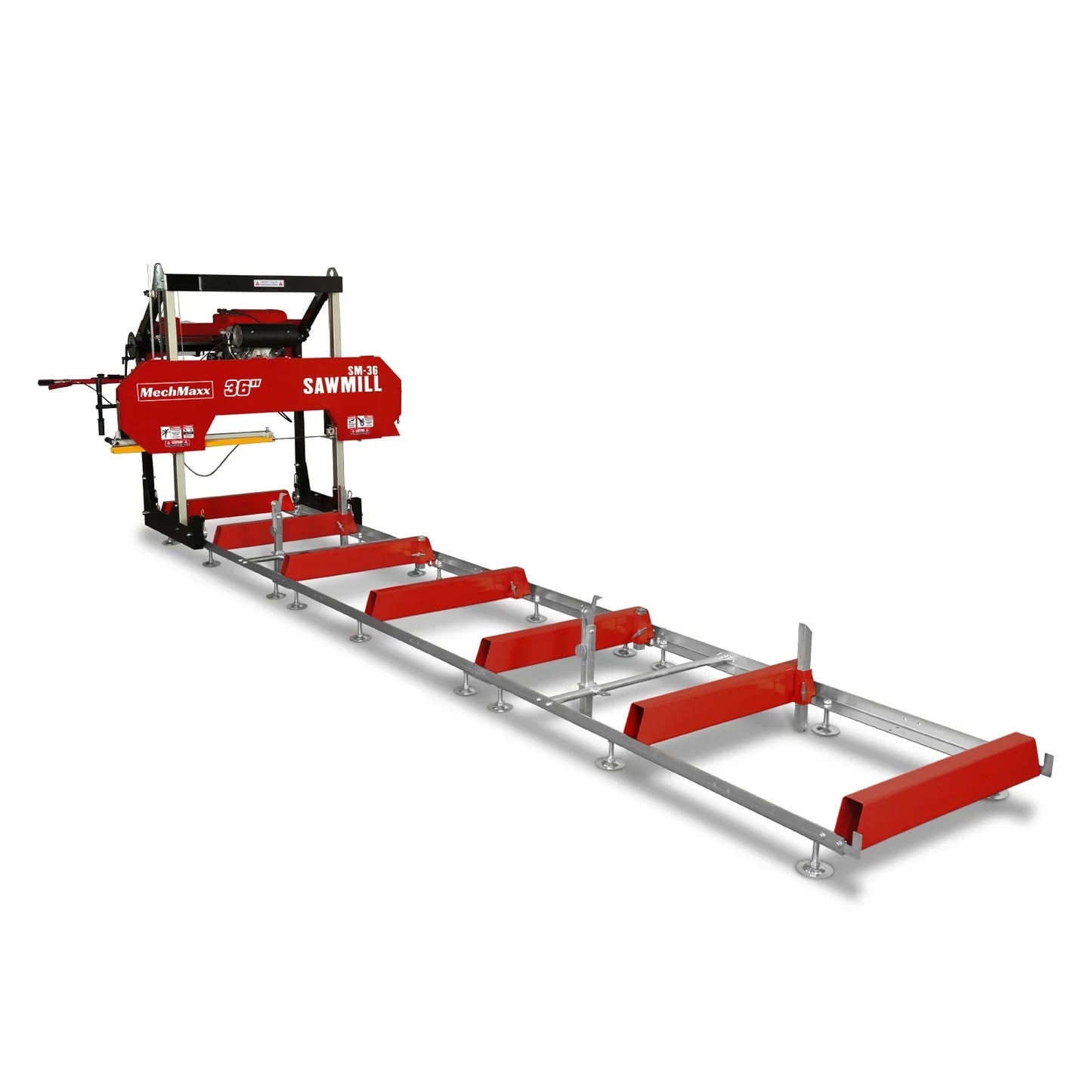 36" MAX Portable Sawmill,  25HP 688cc HONDA GX690 V-Twin Engine,  35" Board Width,  20' Track Length,  (10 x Blades Included),  SM-36HMAX