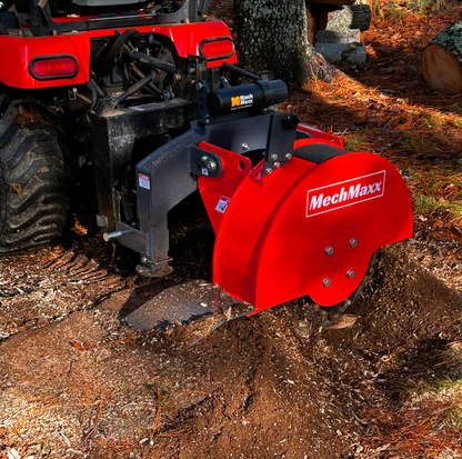 3-Point PTO Stump Grinder with 34 Carbide Teeth (PTO Shaft Included with Slip Clutch), for 15-45HP Tractor, SG24