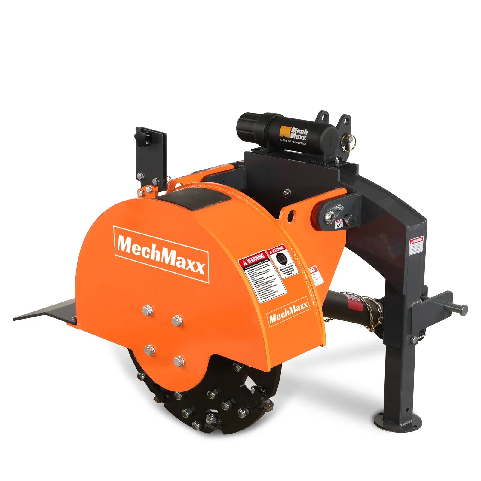 3 Point Hitch PTO Stump Grinder with 34 Carbide Teeth (PTO Shaft Included with Clutch),  for 15-45HP Tractor,  SG24