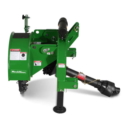 3-Point Hitch PTO Stump Grinder with 34 Carbide Teeth (PTO Shaft Included with Clutch),  for 15-45HP Tractor,  SG24