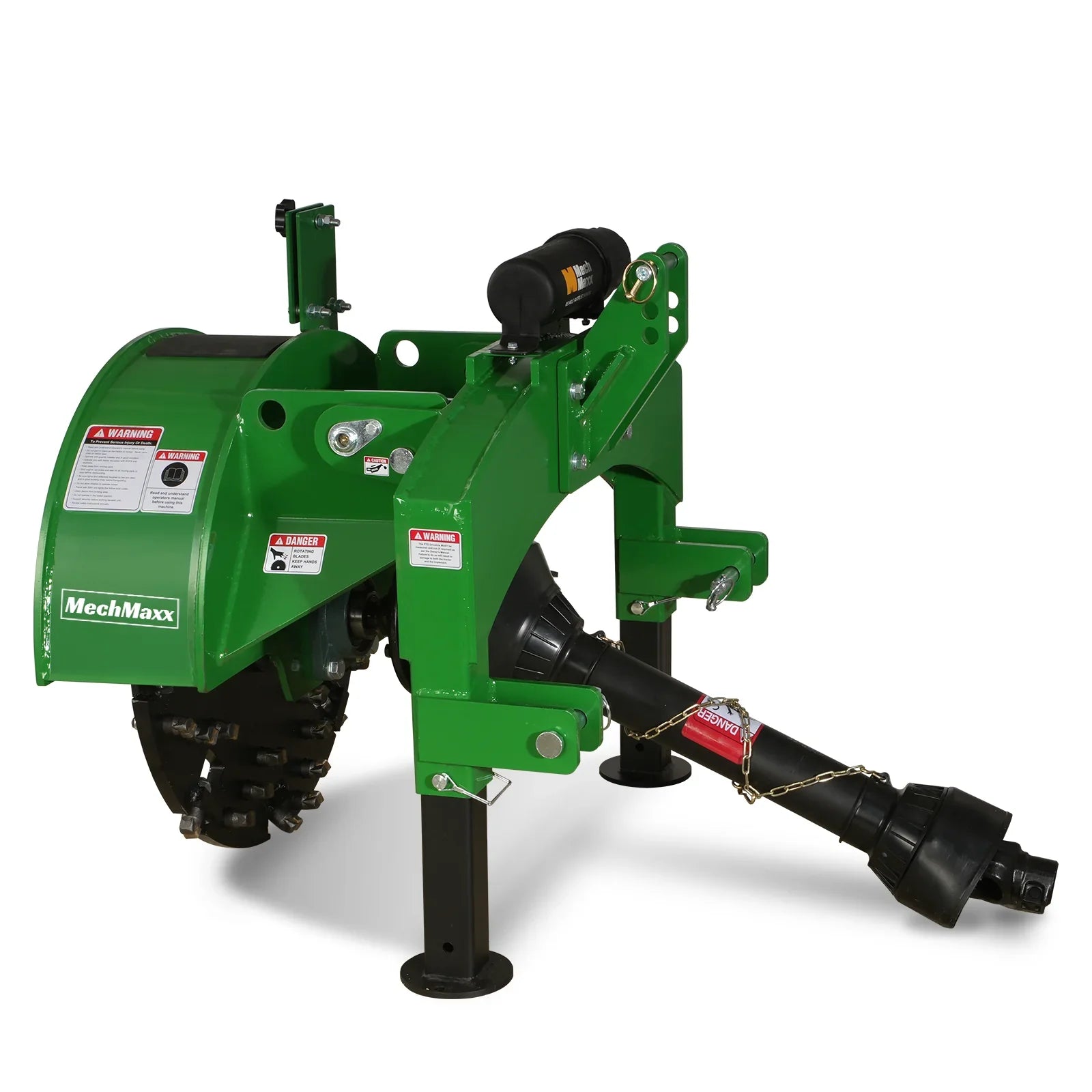 3-Point Hitch PTO Stump Grinder with 34 Carbide Teeth (PTO Shaft Included with Clutch),  for 15-45HP Tractor,  SG24