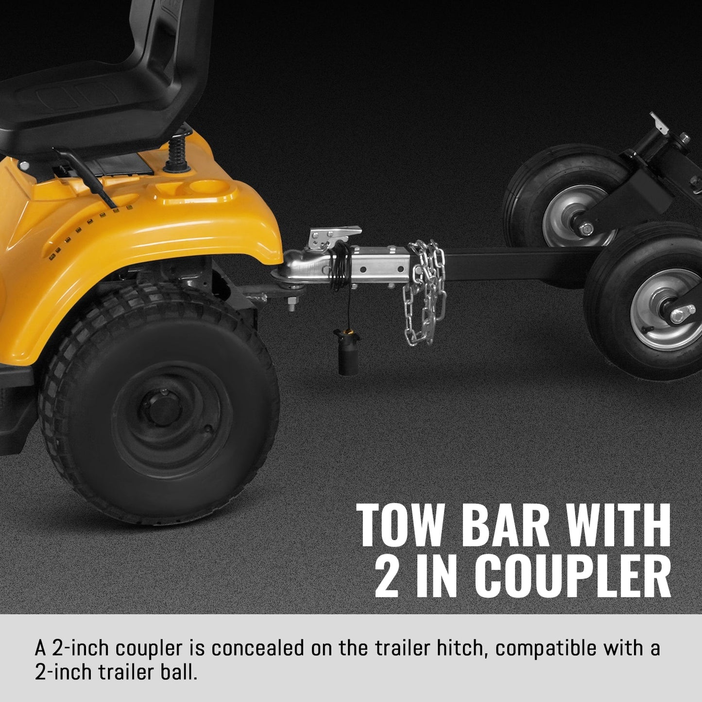 8 inch ZONSEN E-Start 1000cc 35hp Gas Powered 4 - Wheel Drum Wood Chipper with Taillight ,  B200