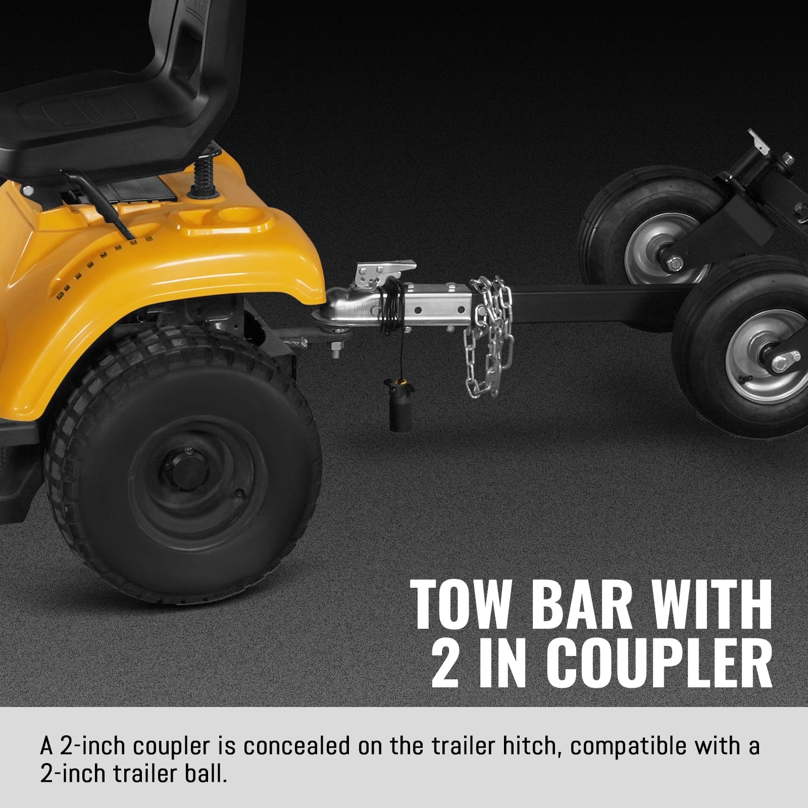 8 inch ZONSEN E-Start 1000cc 35hp Gas Powered 4 - Wheel Drum Wood Chipper with Taillight ,  B200
